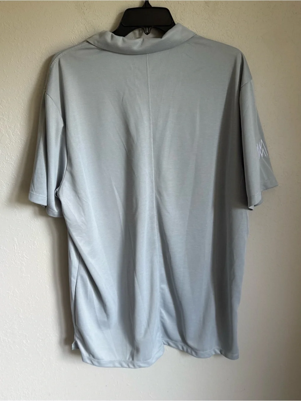 Mens XL Light Gray Nike Dri Fit Athletic Breathable Golf Sporty Lightweight Polo